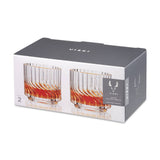 Zephyr Crystal Lowball Tumblers Set of 2