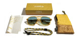 Glacier Sunglasses | Yellowstone Engraved Edition: Sap / Walnut Engraved / HD Plus Polarized Sky | CAMP Eyewear