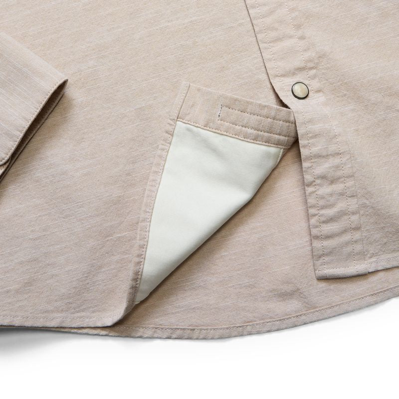 Crosscut Deluxe Snapshirt | Parrot Patrol : Dune Chambray | Howler