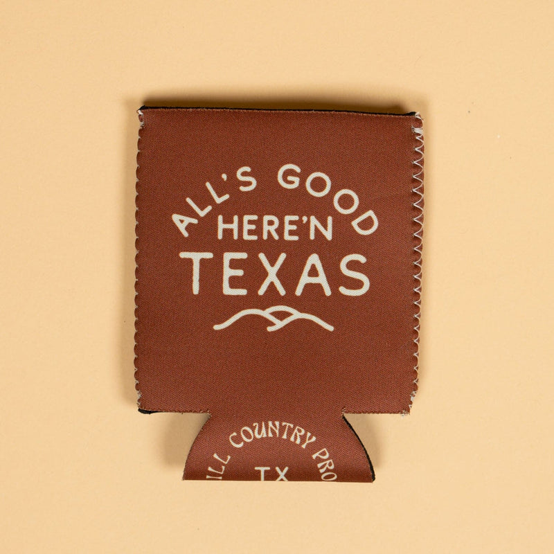 All's Good Can Sleeve |Cowhide | Texas Hill Country Provisions