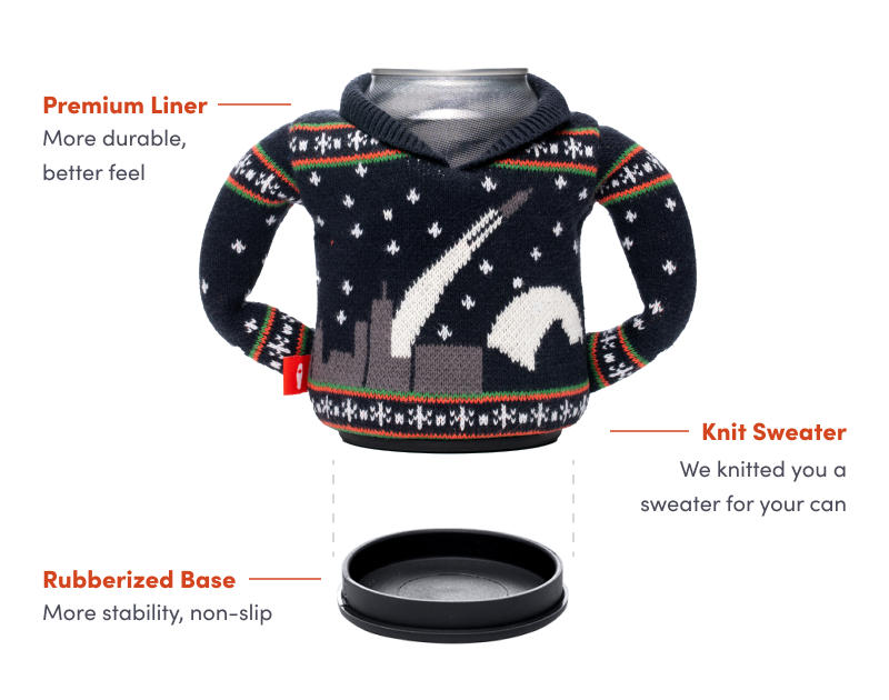 The Sweater Insulated Can Cooler | The Gameday | Puffin Drinkwear