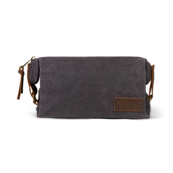 Waxed Canvas Toiletry Bag | Navy | Roosevelt Supply Co.