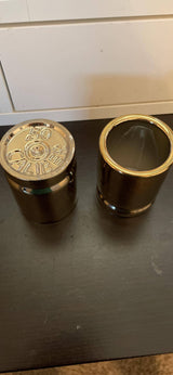 50 Caliber Brass Ceramic Shot Glasses | Set of 2 | Old Southern Brass