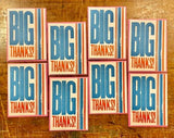 Big Thanks Boxed Cards | Pack of 8 | Hatch Show Print