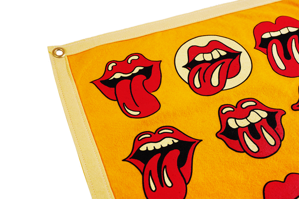 Lips Camp Flag | The Rolling Stones x Oxford Pennant