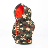 The Hoodie Insulated Can Cooler | Woodsy Camo + Puffin Red | Puffin Drinkwear