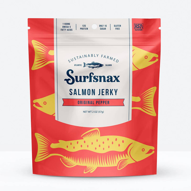 Salmon Jerky | Original Pepper | Surfsnax