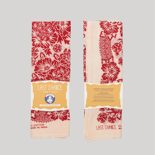 Cotton Blossom Bandana |  Sand | Last Chance Textiles