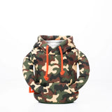 The Hoodie Insulated Can Cooler | Woodsy Camo + Puffin Red | Puffin Drinkwear