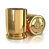 50 Caliber Brass Ceramic Shot Glasses | Set of 2 | Old Southern Brass