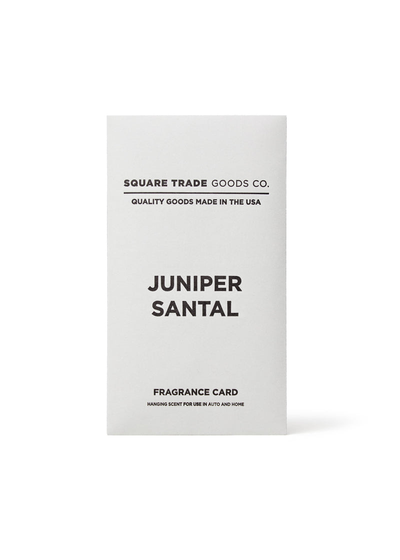 Juniper Santal Fragrance Card | Square Trade Goods Co