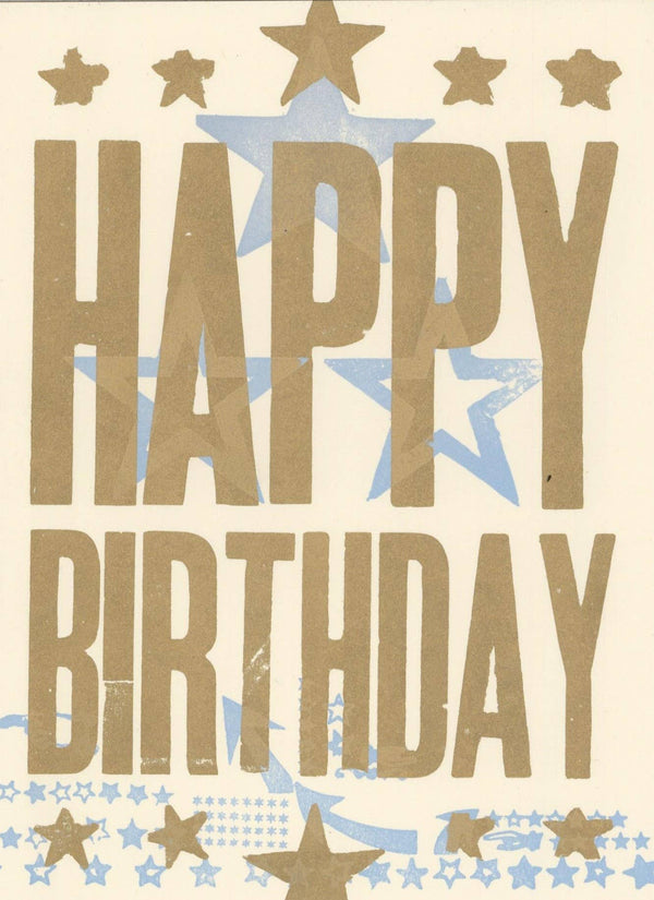 Happy Birthday Card Stars | Hatch Show Print