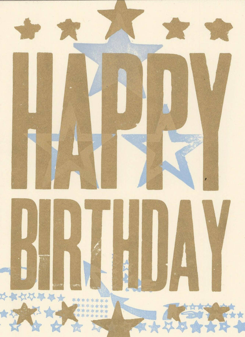 Happy Birthday Card Stars | Hatch Show Print