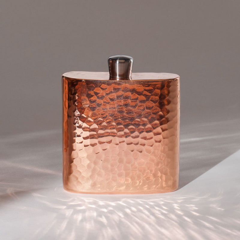 Espadín Square Flask With Gift Box | 9oz | Sertodo Copper