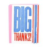 Big Thanks Boxed Cards | Pack of 8 | Hatch Show Print