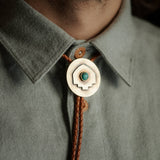 Tacoma Bolo Tie | Dark Brown / Turquoise | Commonform
