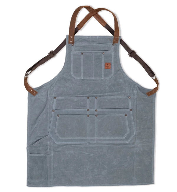 Shop Waxed Canvas Apron | Grey | Iron & Resin