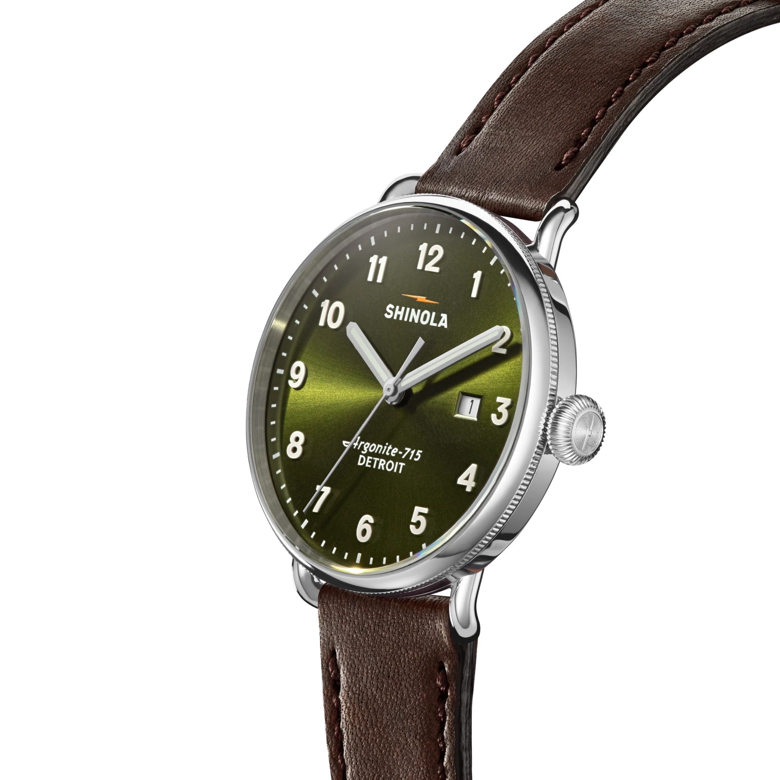 The Canfield 43mm | Dark Olive | Shinola Detroit – Manready Mercantile