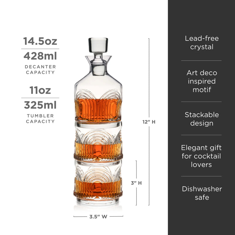 Beau Stacking Decanter Set | Viski