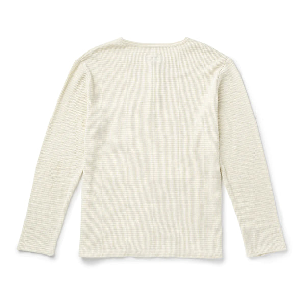 Sawpit Henley LS Thermal | Vintage White | Seager Co.