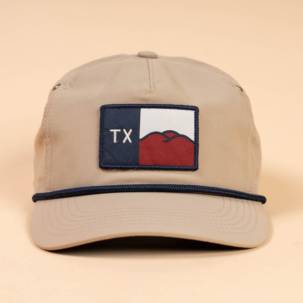 Hill Country Flag Nylon Hat | Stone | Texas Hill Country Provisions