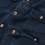 Long haul jacket cheap indigo waffle