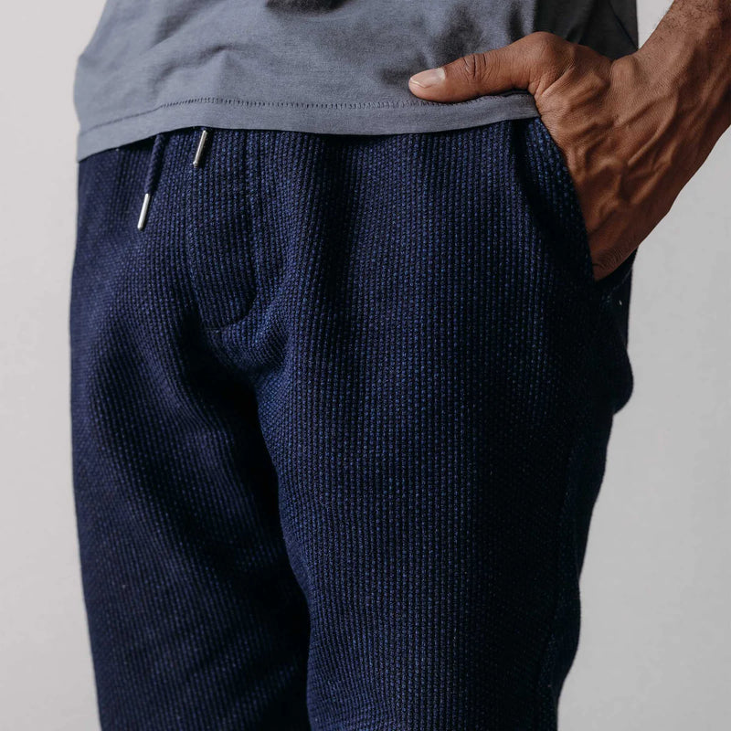 The Apres Pant | Rinsed Indigo Sashiko | Taylor Stitch