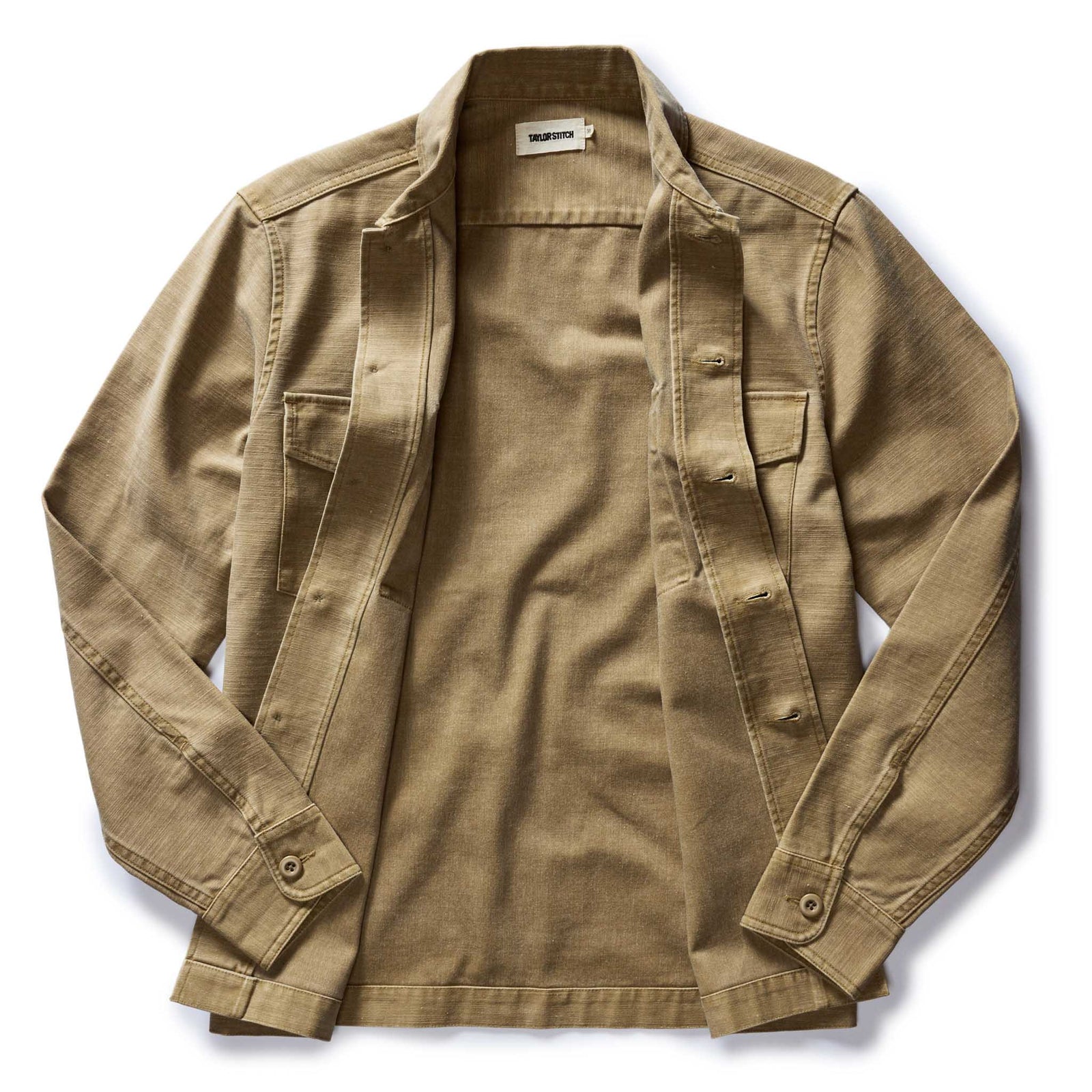 The Surplus Shirt | Khaki Reserve Sateen | Taylor Stitch