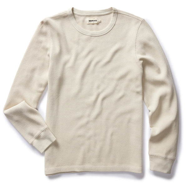 The Organic Cotton Waffle Crew | Vintage White | Taylor Stitch