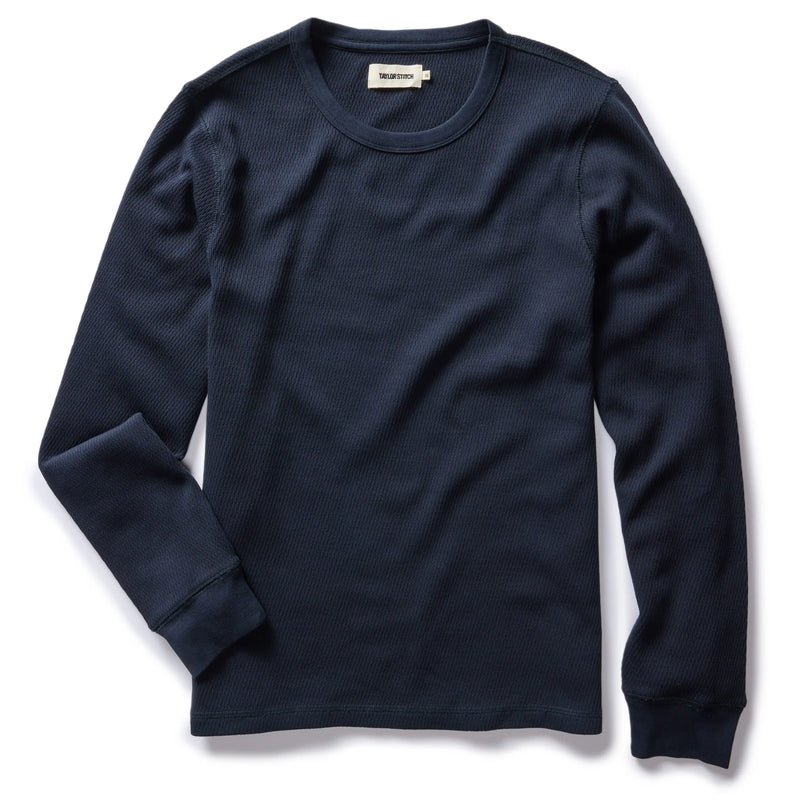 The Organic Cotton Waffle Crew | Dark Navy | Taylor Stitch