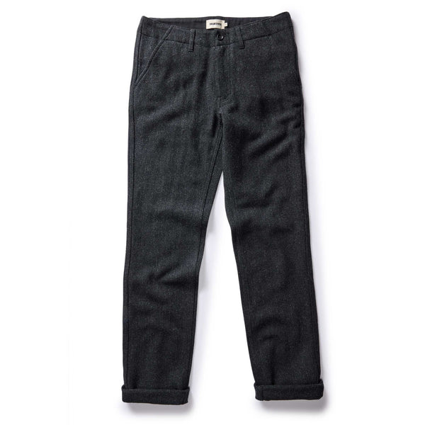 The Carnegie Pant | Heather Charcoal Wool | Taylor Stitch