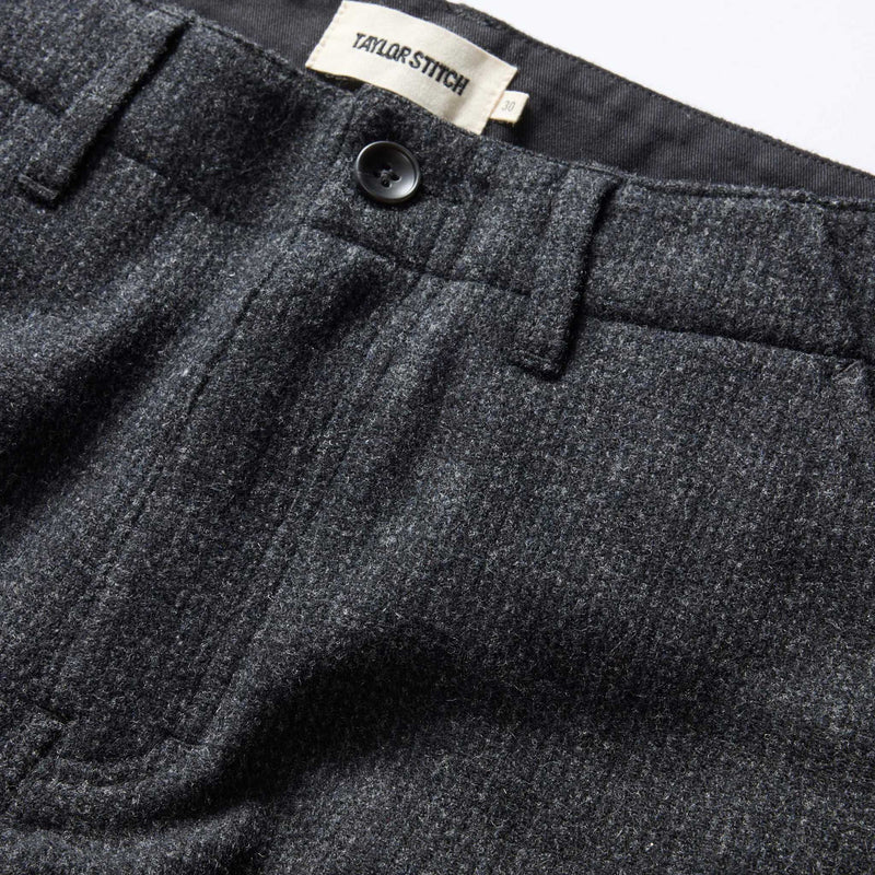 The Carnegie Pant | Heather Charcoal Wool | Taylor Stitch