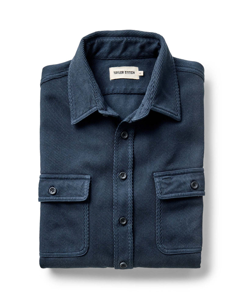 The Ledge Shirt | Dark Navy Twill | Taylor Stitch