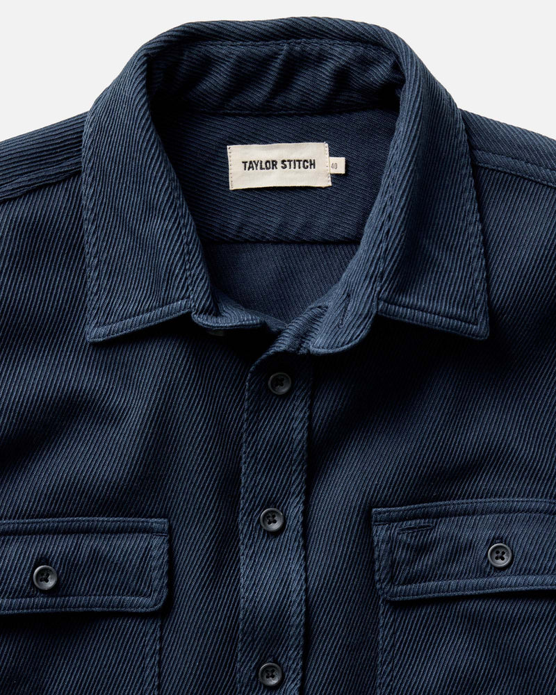 The Ledge Shirt | Dark Navy Twill | Taylor Stitch