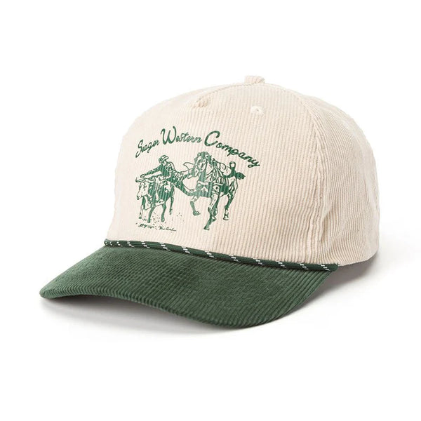Los Rios Corduroy Snapback | Natural & Green | Seager Co.