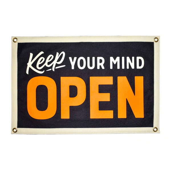 Banner | Keep Your Mind Open | Oxford Pennant