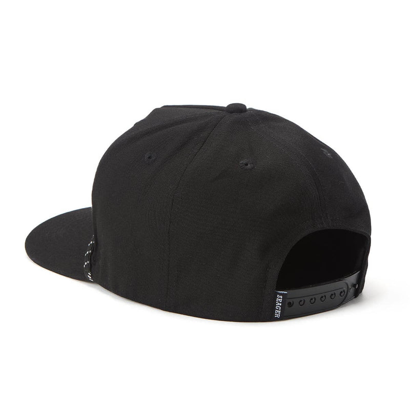 Los Rios Canvas Snapback | Black | Seager Co.