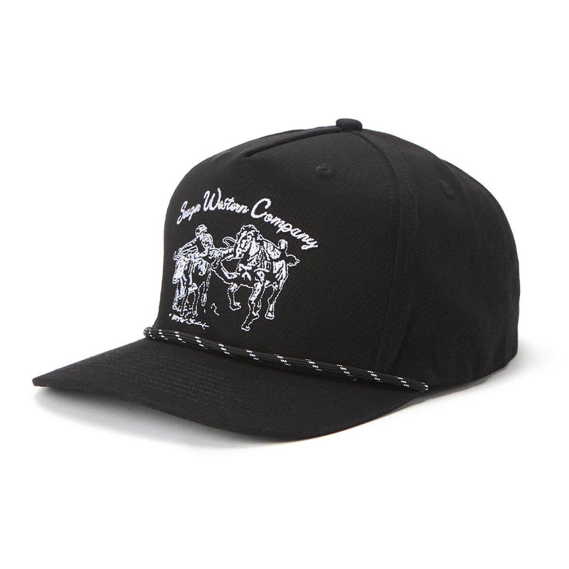 Los Rios Canvas Snapback | Black | Seager Co.