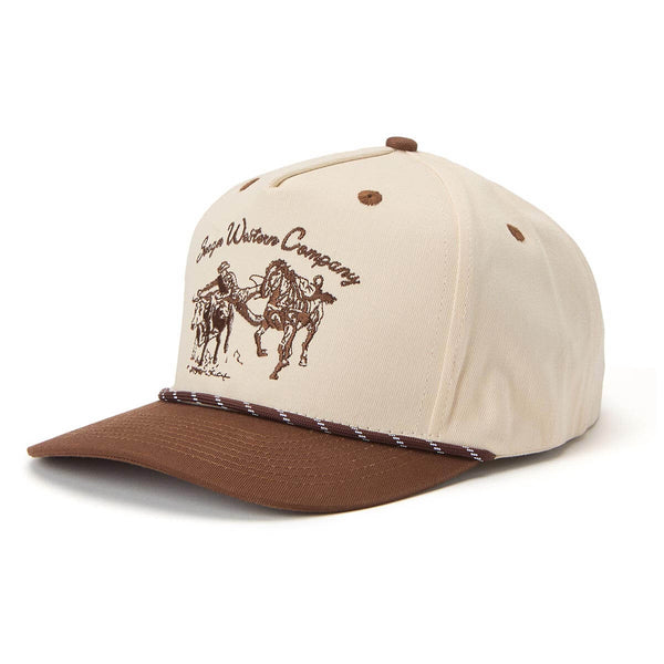 Los Rios Canvas Snapback | Cream & Brown | Seager Co.