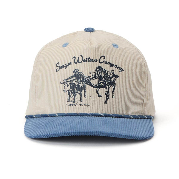 Los Rios Corduroy Snapback | Navy | Seager Co.