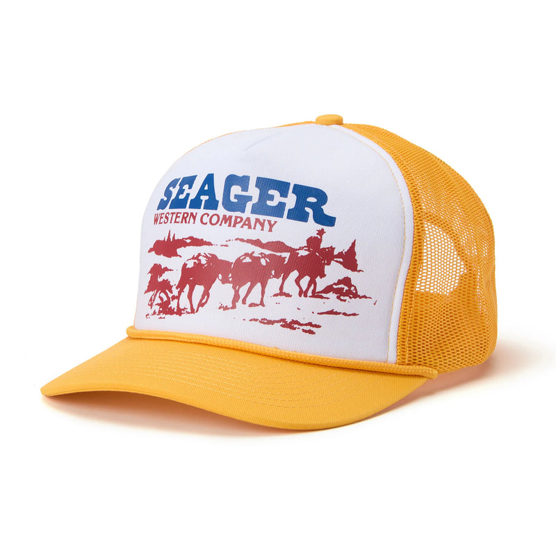 Pack Mule Snapback | Yellow + Cream | Seager Co.