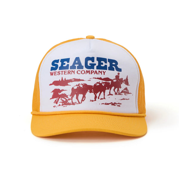 Pack Mule Snapback | Yellow + Cream | Seager Co.