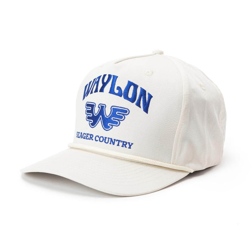 Seager x Waylon Jennings Country Snapback | White | Seager Co.