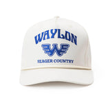 Seager x Waylon Jennings Country Snapback | White | Seager Co.