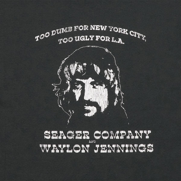 Dumb Ugly Tee | Vintage Black | Seager Co. x Waylon Jennings
