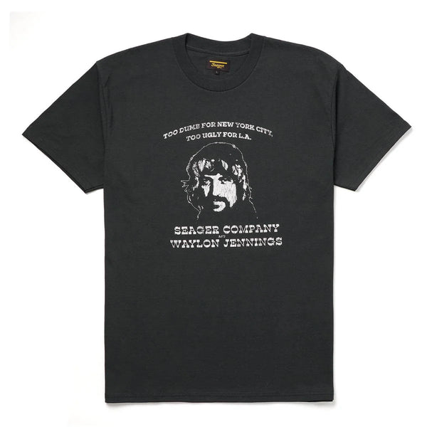 Dumb Ugly Tee | Vintage Black | Seager Co. x Waylon Jennings