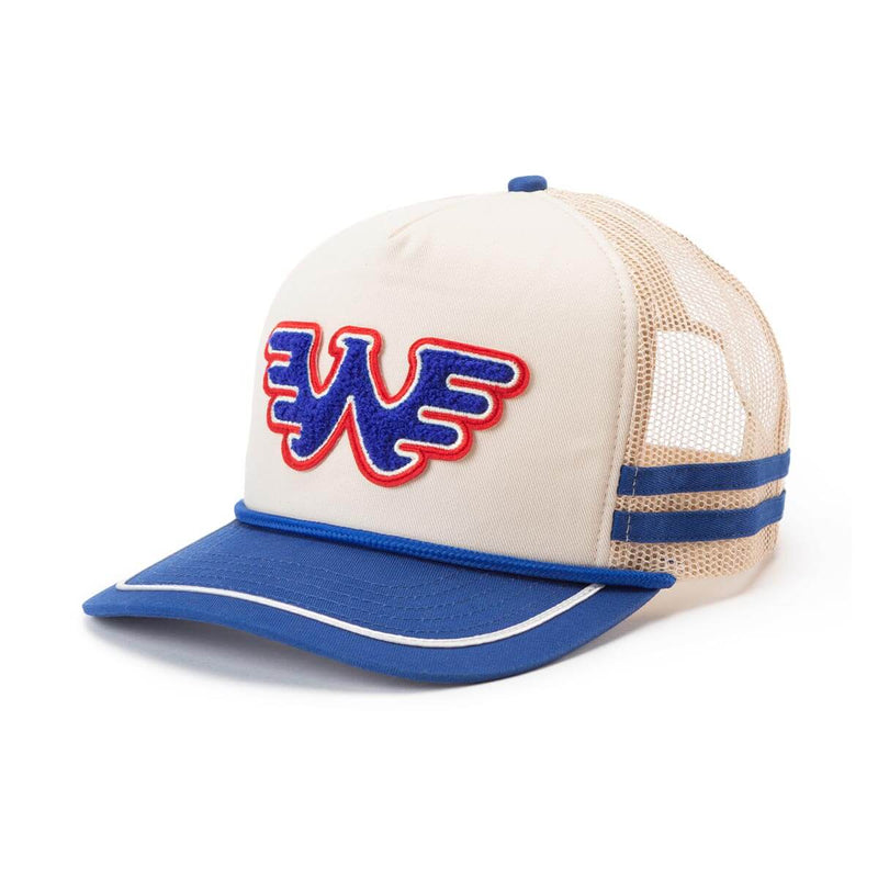 SEAGER X WAYLON JENNINGS FLYING W Snapback | Cream + Blue | Seager Co.