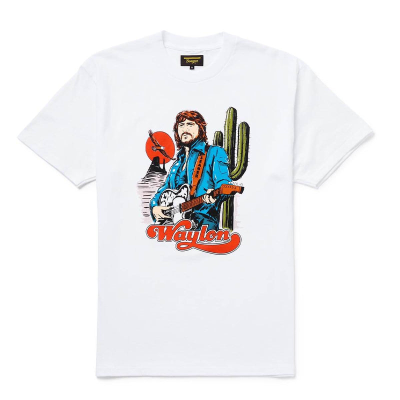 Waylon Tee | White | Seager Co. x Waylon Jennings