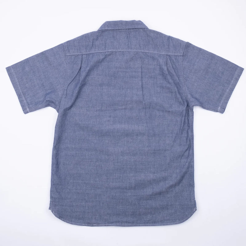 Hawaiian Shirt | Navy Chambray | Freenote Cloth