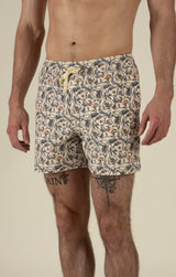 The Barton Elastic Boardshort | High Lonesome: Antique White | Sendero Provisions Co.